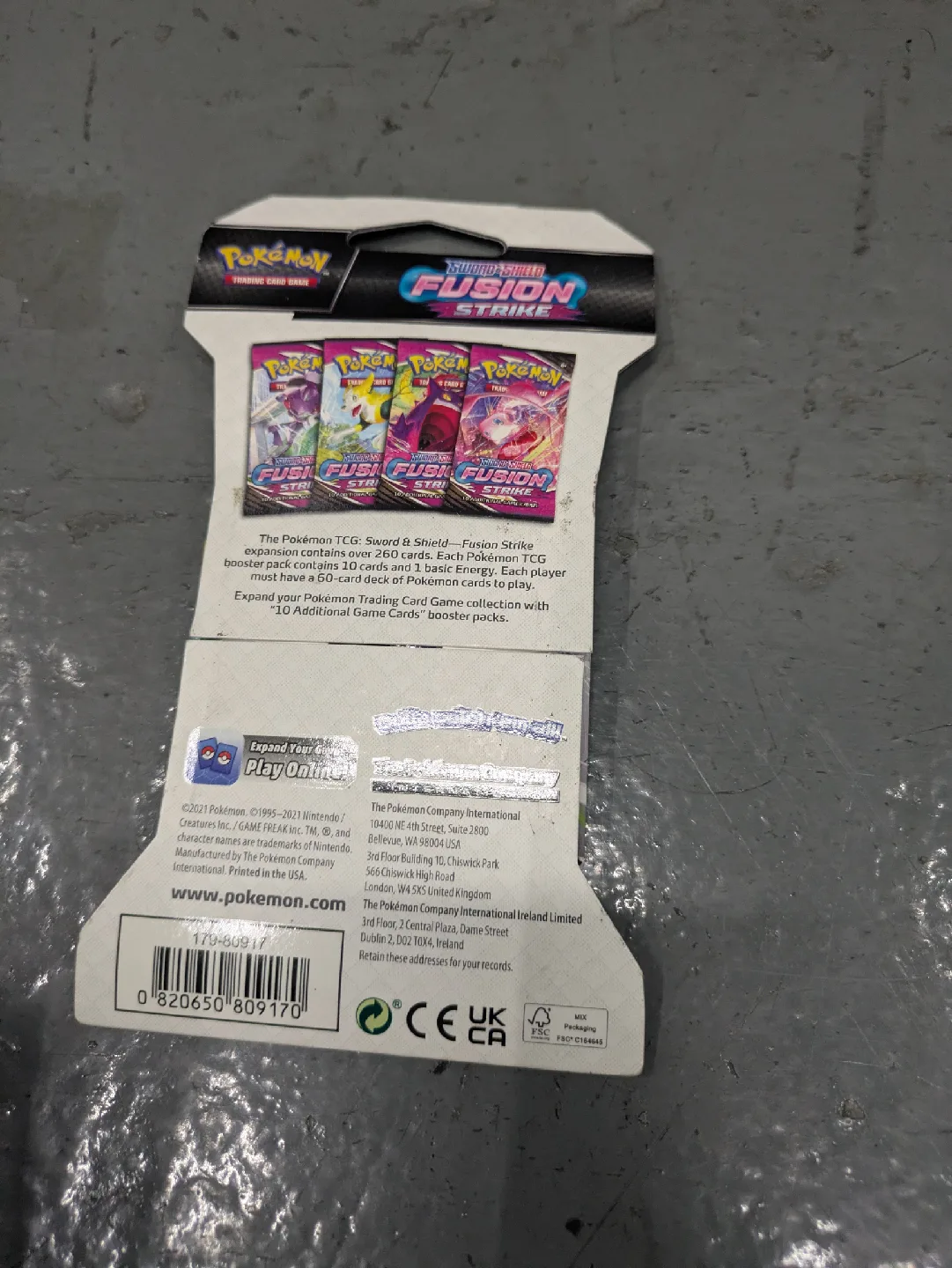 Pokemon TCG Fusion Strike Booster Pack image indicator(2)