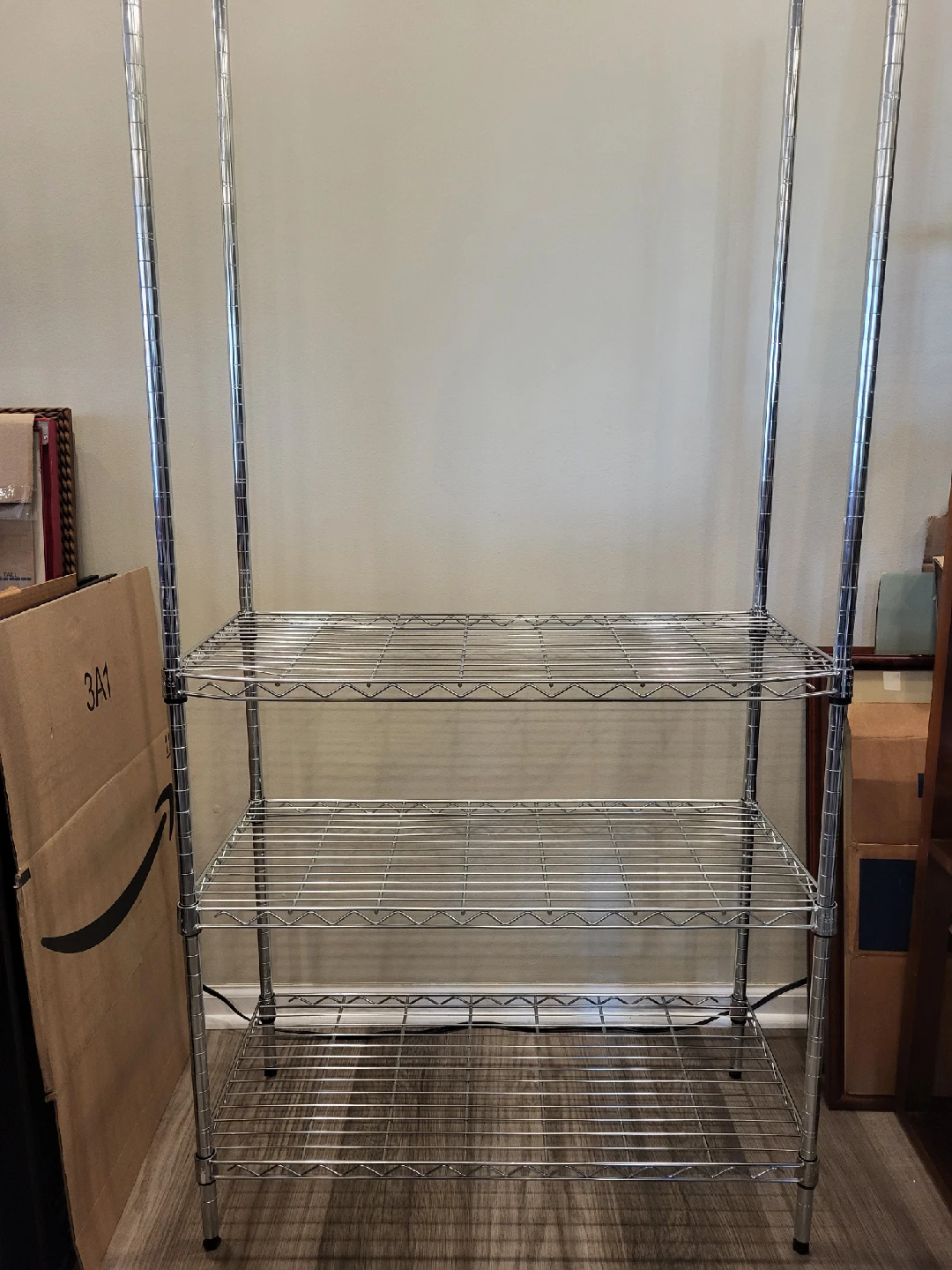 Chrome Wire Shelving Unit - 3 Tier - photo 2