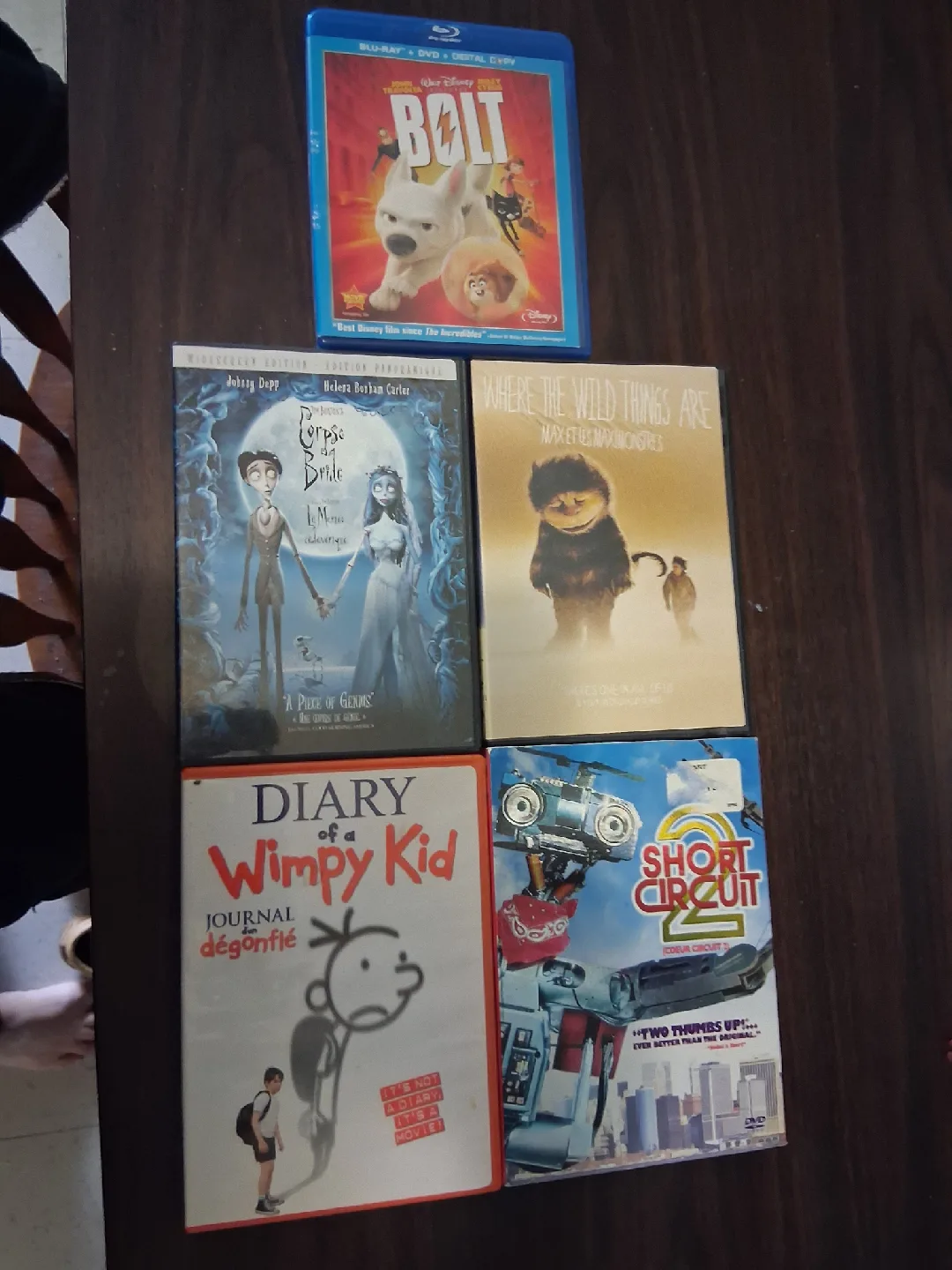 DVD Movies: Bolt, Corpse Bride, Diary of a Wimpy Kid thumbnail