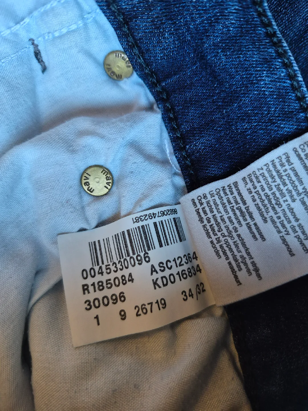 Mavi Zach Straight Leg Jeans - Size 34 image indicator(4)