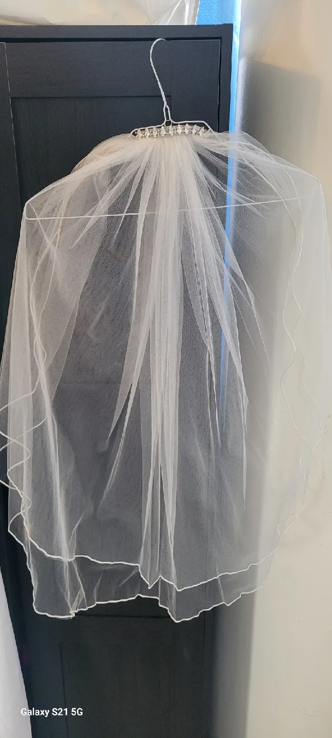 Wedding Veil with Rhinestone Detail image indicator(2)