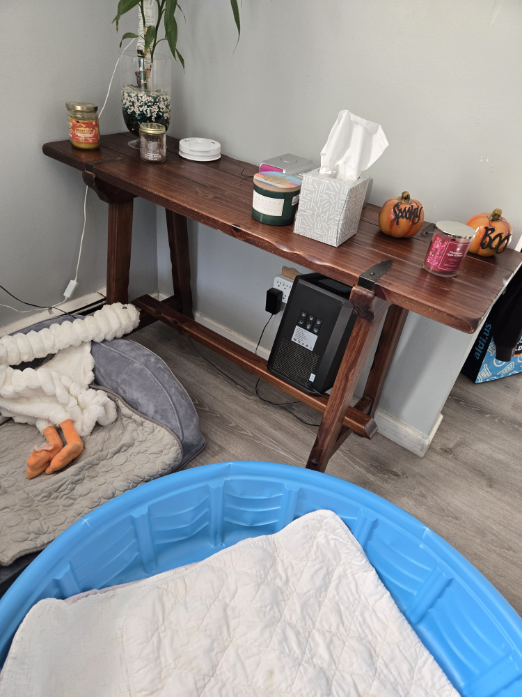 Wooden Console Table - Rustic Style