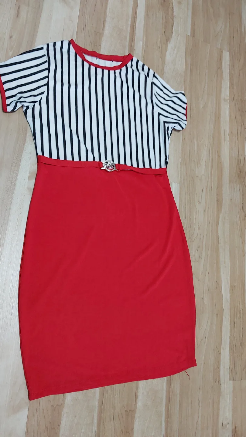 Red & Striped Dress New never used thumbnail