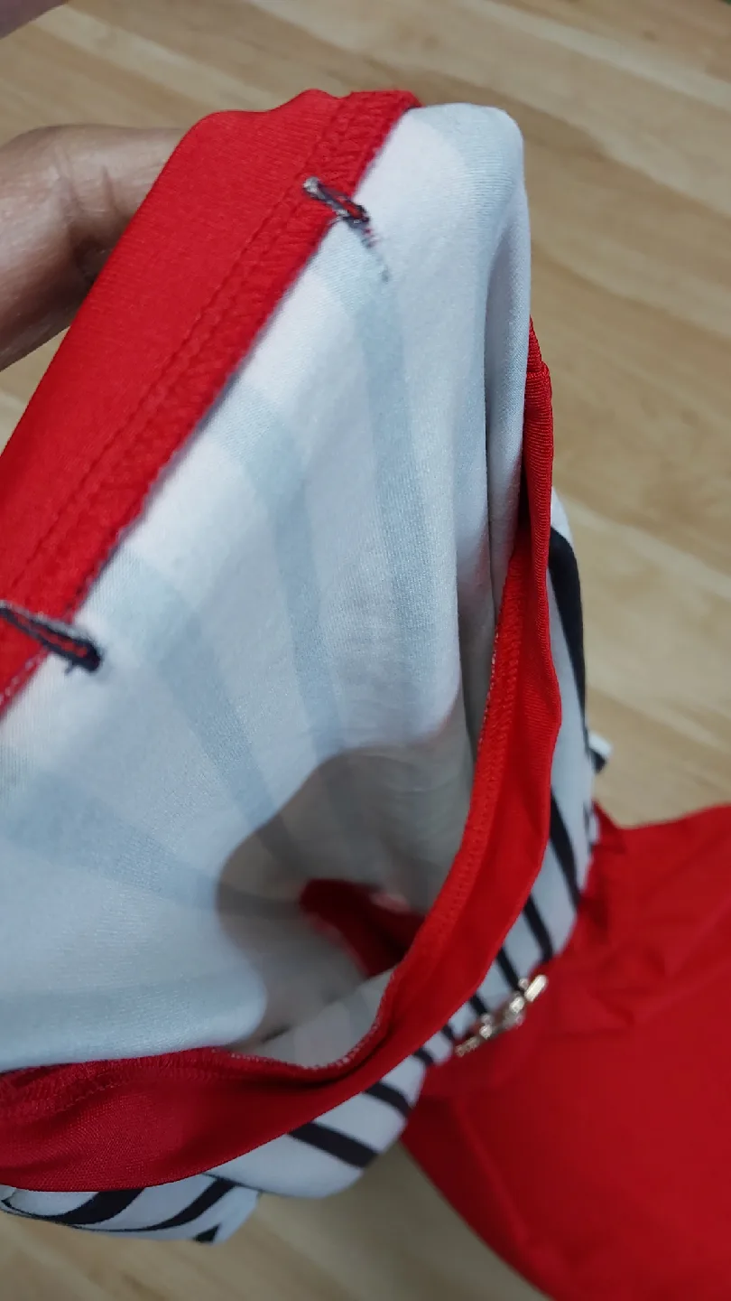 Red & Striped Dress New never used image indicator(2)