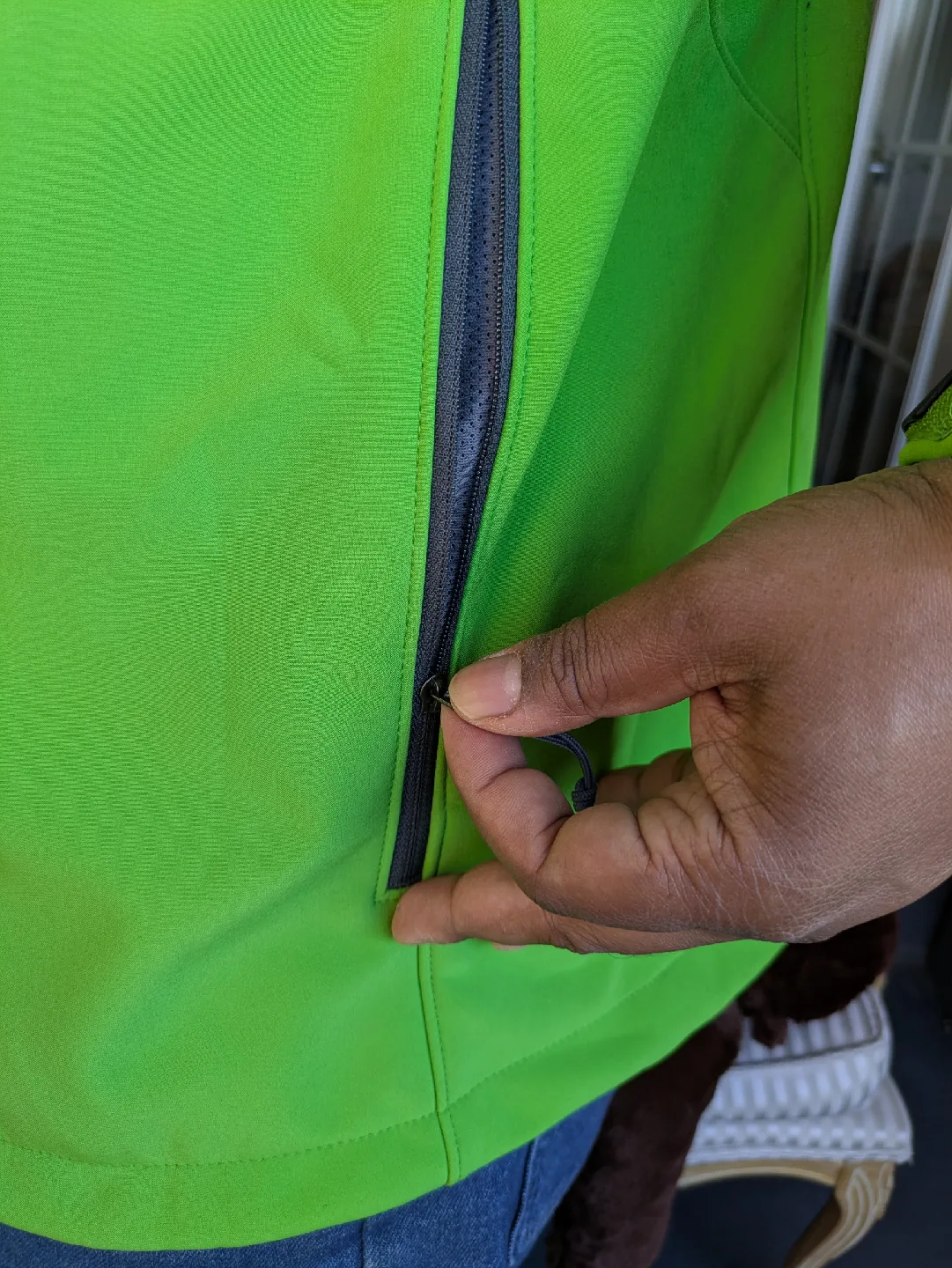 The North Face Green Softshell Jacket - XL image indicator(6)