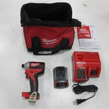 🆕️Milwaukee M18 1/4" Hex Impact Driver Kit image indicator(2)