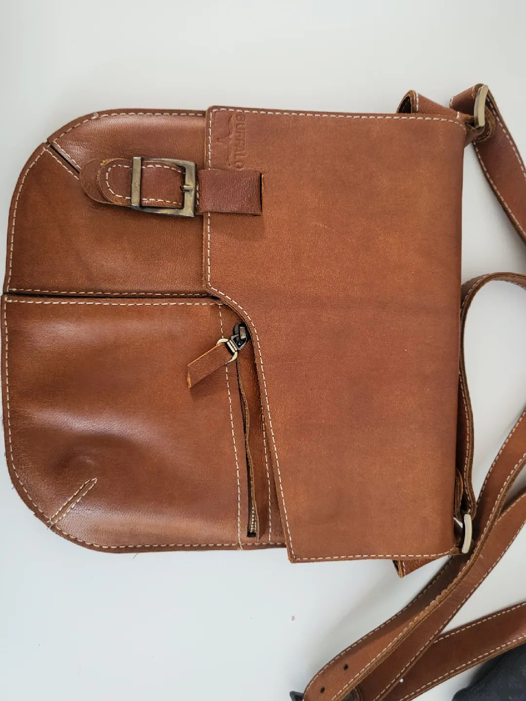 Buffalo Leather Crossbody Bag