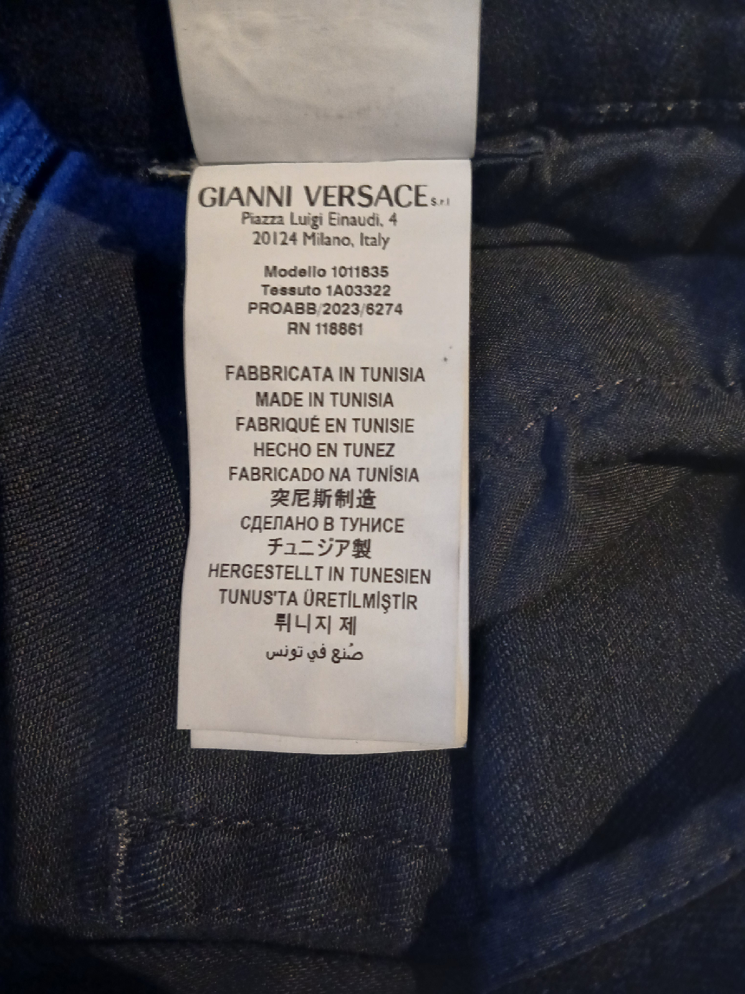 Versace Black Jeans - Size 36 - photo 5