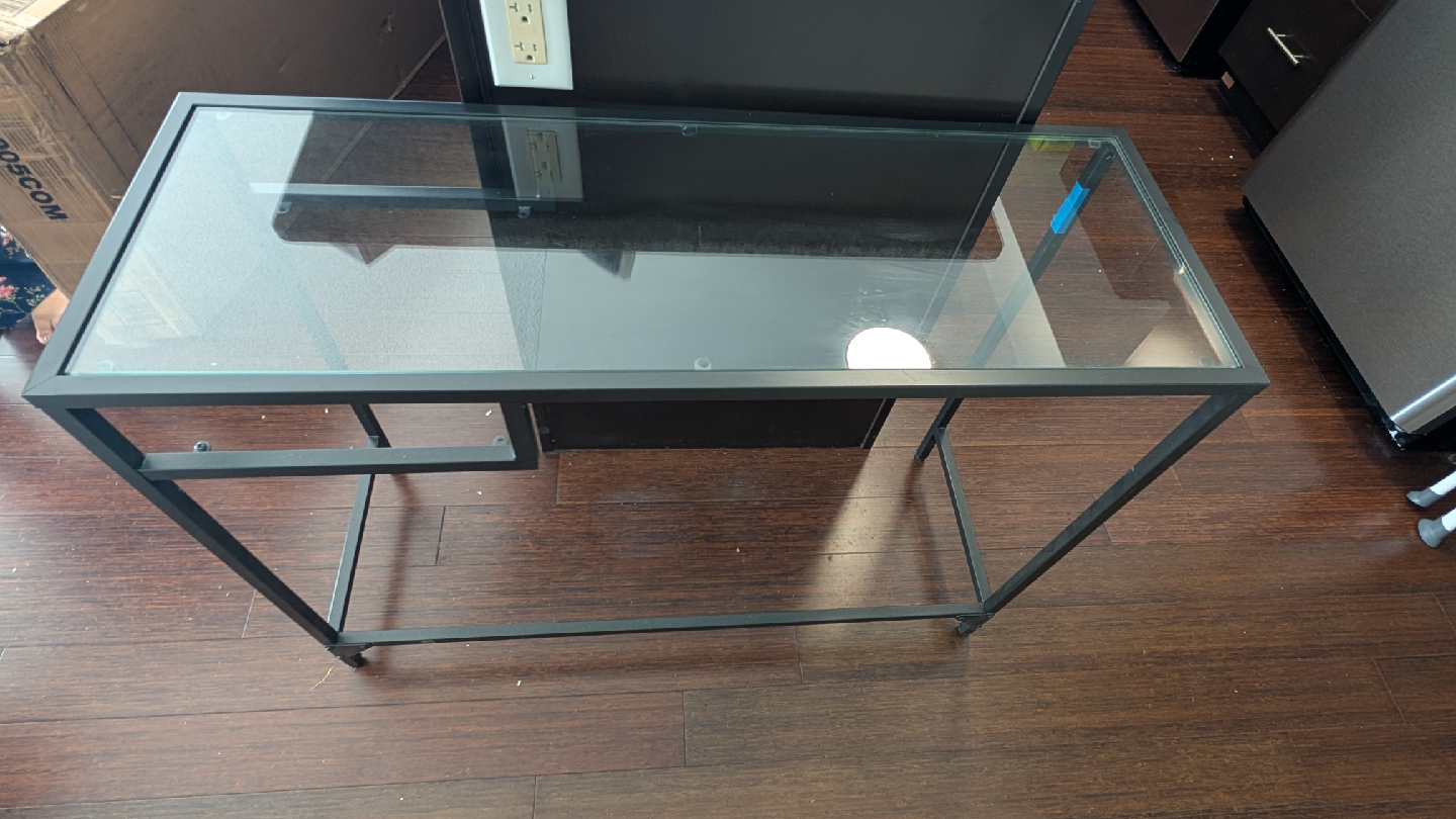 Glass Top Console Table - photo 4