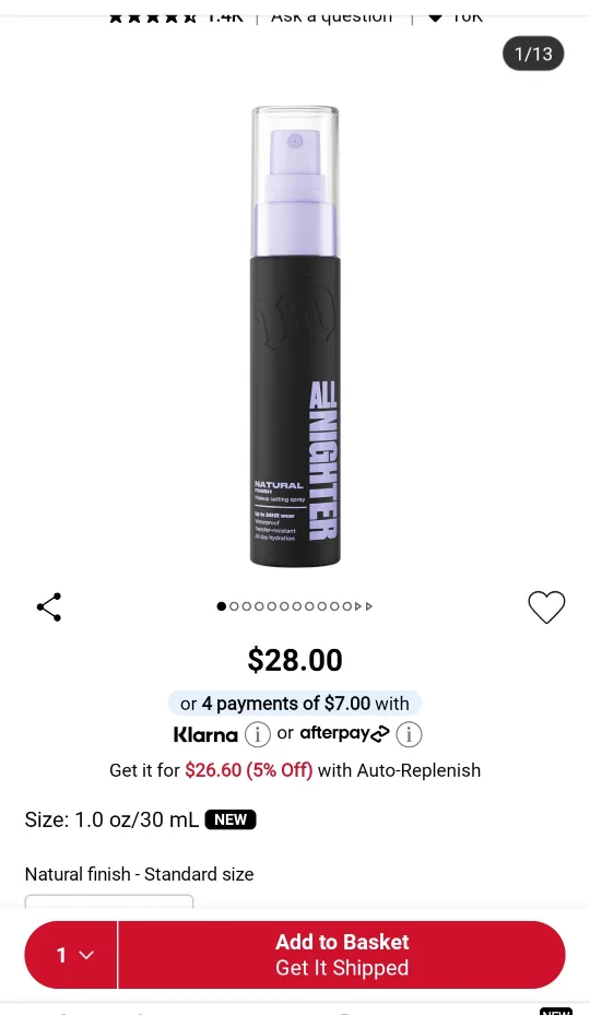 Urban Decay All Nighter Setting Sprays image indicator(4)