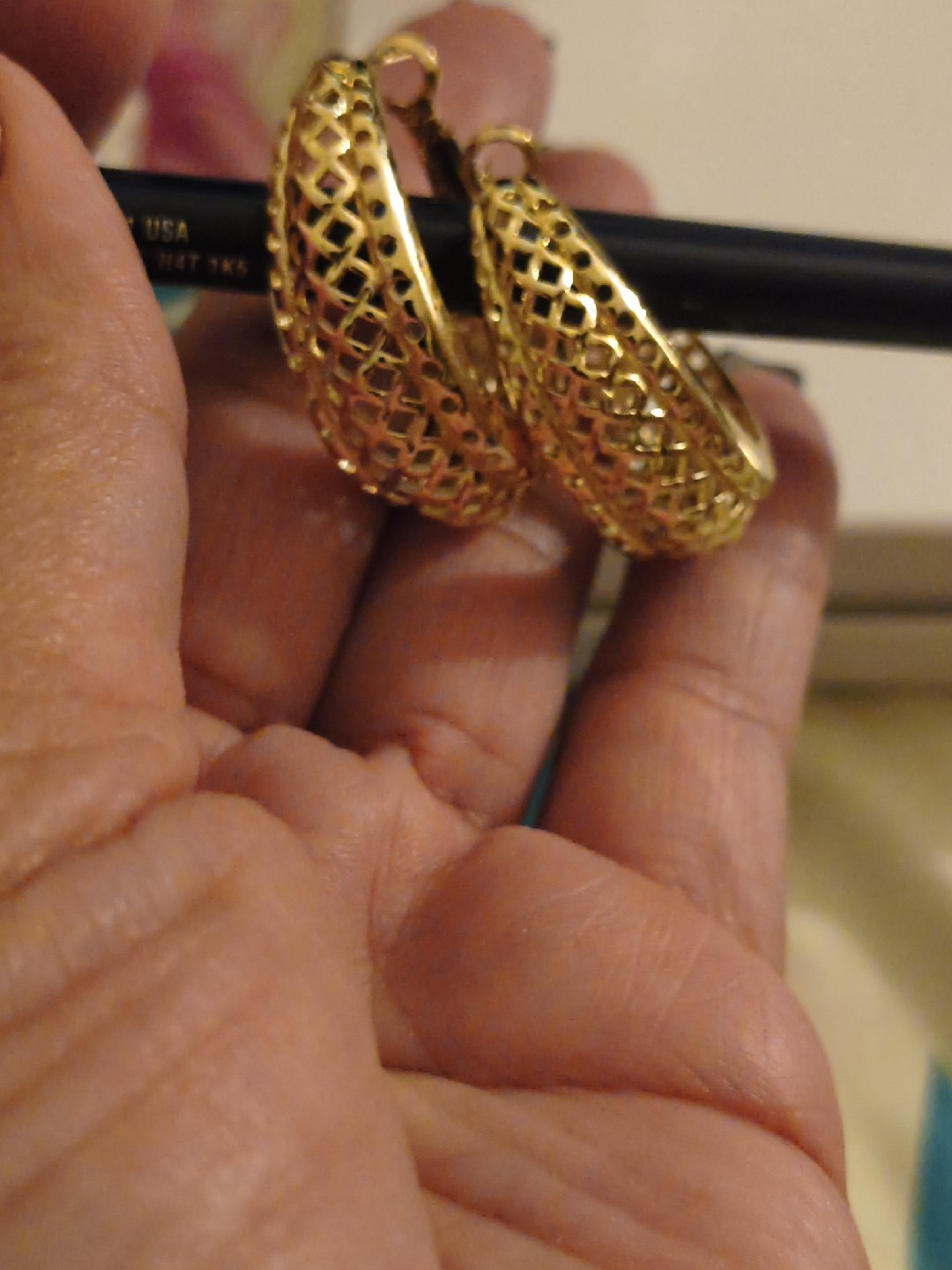 Gold Tone Hoop Earrings - photo 2