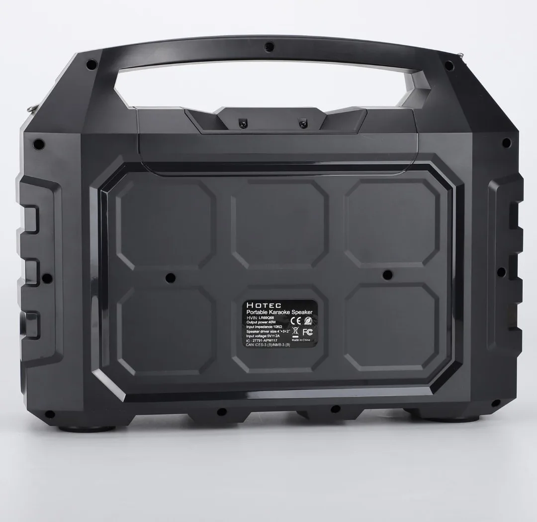 HOTEC Portable Karaoke Speaker w/ Microphone image indicator(5)