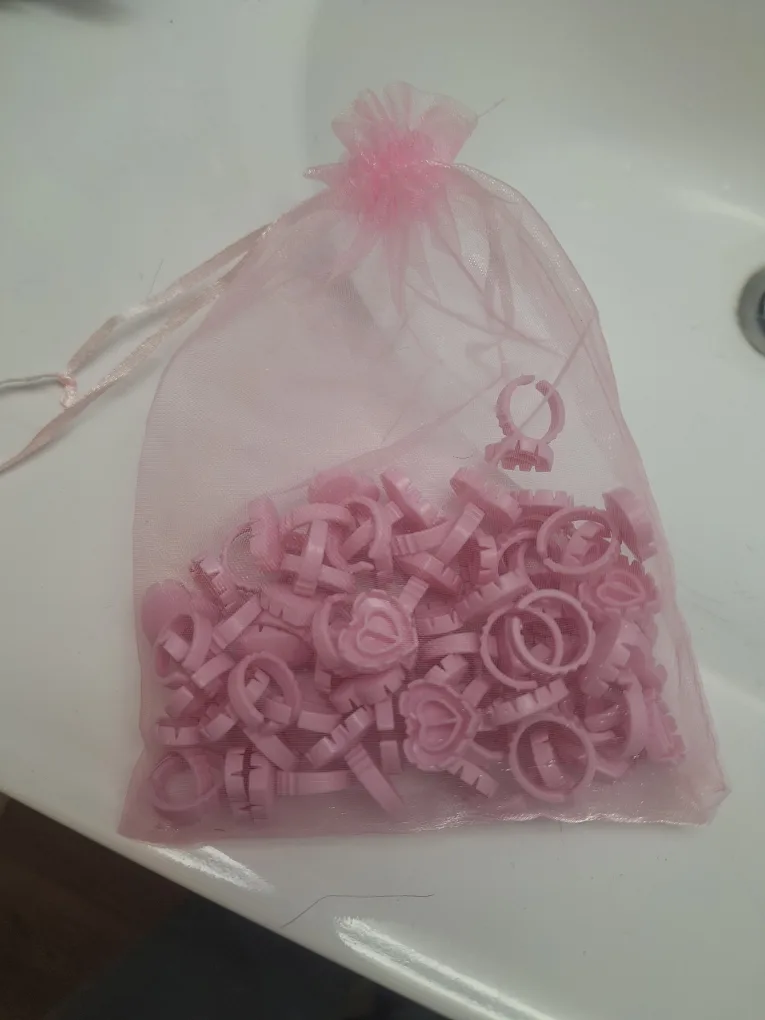 Pink Lash Glue Rings thumbnail