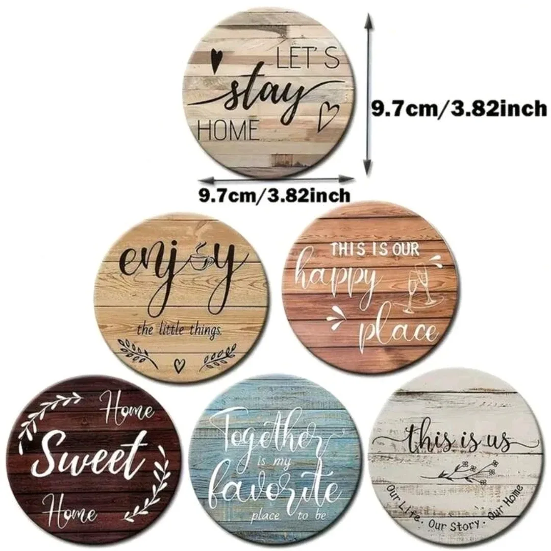 Home Decor Coasters, Set of 6 image indicator(3)