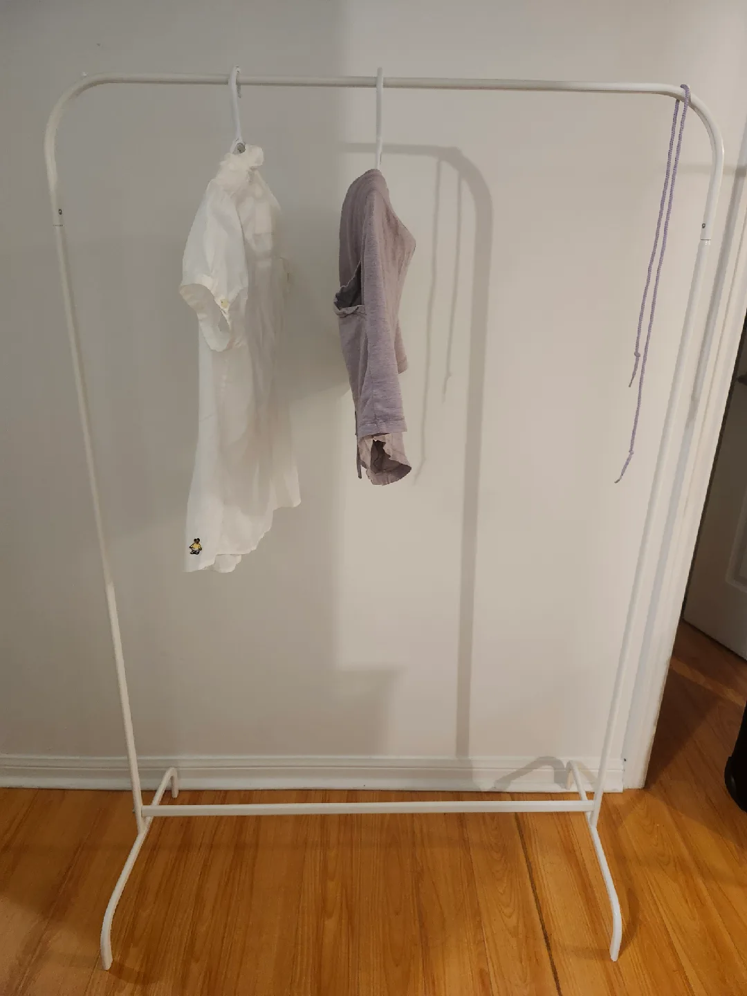 IKEA Rigga Clothes Rack - White thumbnail