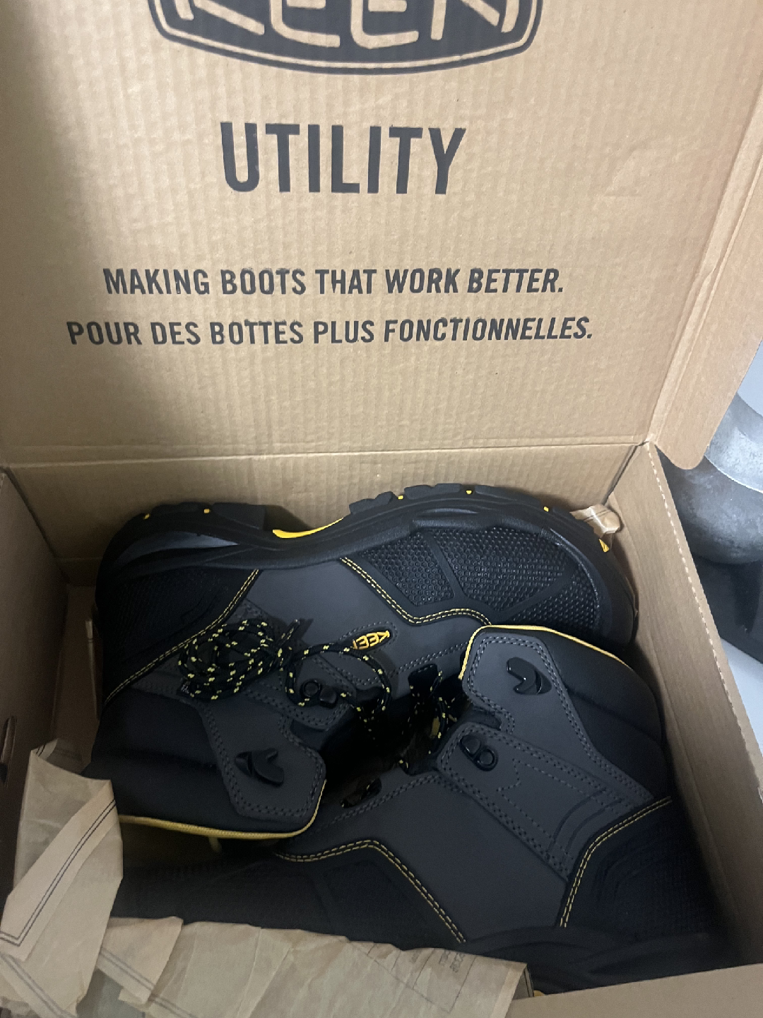 KEEN Utility Logandale WP 12EE Work Boots - NEW