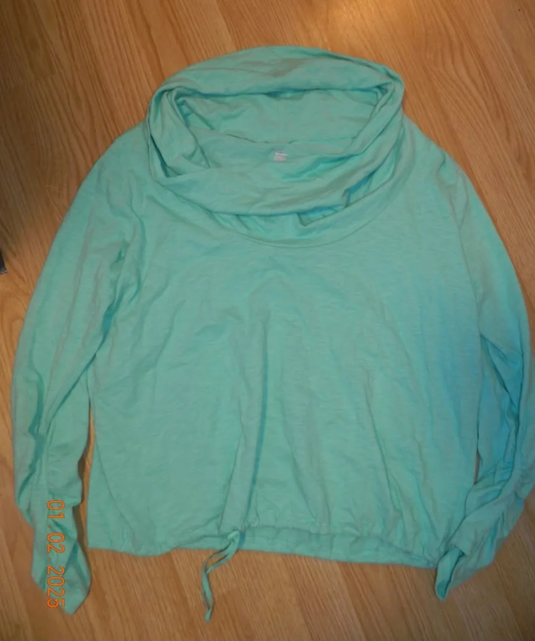 jockey Mint Green Cowl Neck Top - Size m thumbnail