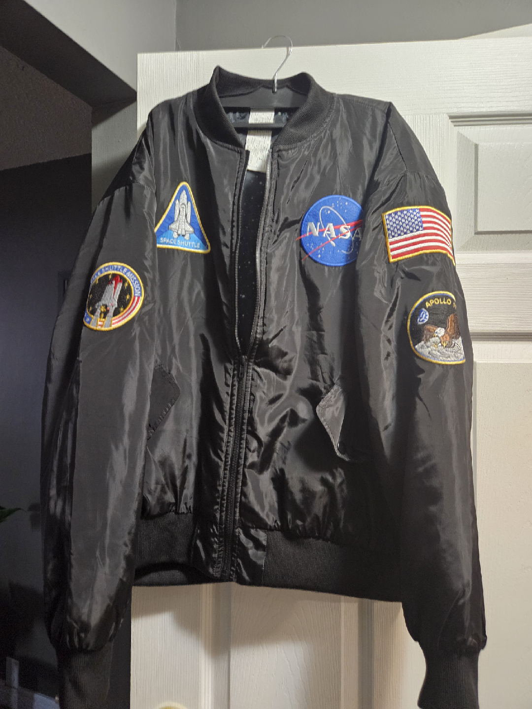Spirit Halloween NASA Space Shuttle Bomber Jacket - Size L