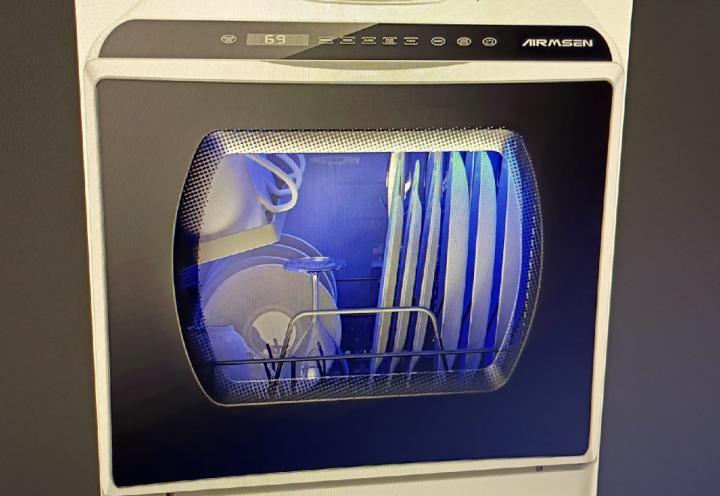 Airmsen countertop portable no connect dishwasher