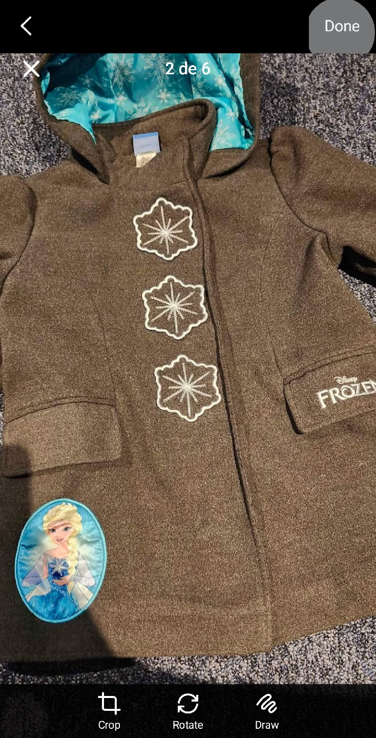 Disney Frozen Girls Coat, Size 6 - photo 2