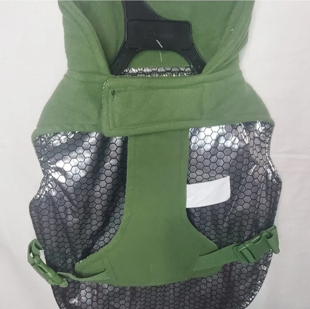 Youly Green and Blue The Explorer Reflective Pet Coat Size Small image indicator(6)