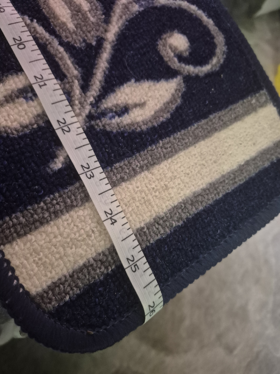 Carpet Stair Treads, Blue Floral Pattern - photo 2