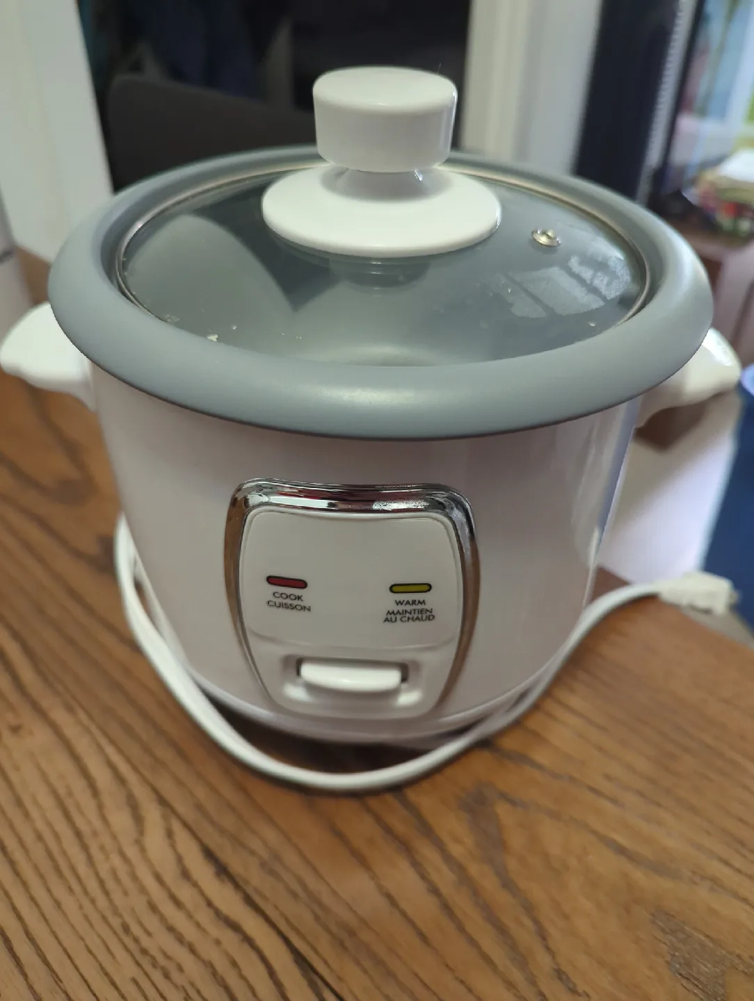 White Rice Cooker 3 cups thumbnail