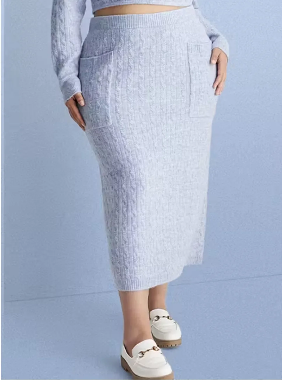 Future Collective Cable Knit Skirt - Size 3X image indicator(2)