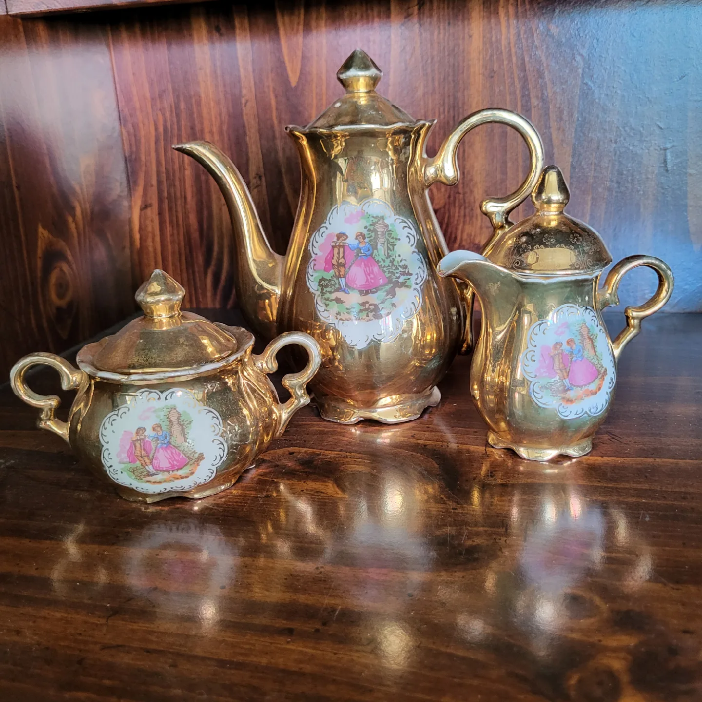 Vintage Made in Japan Gold Tea Set thumbnail