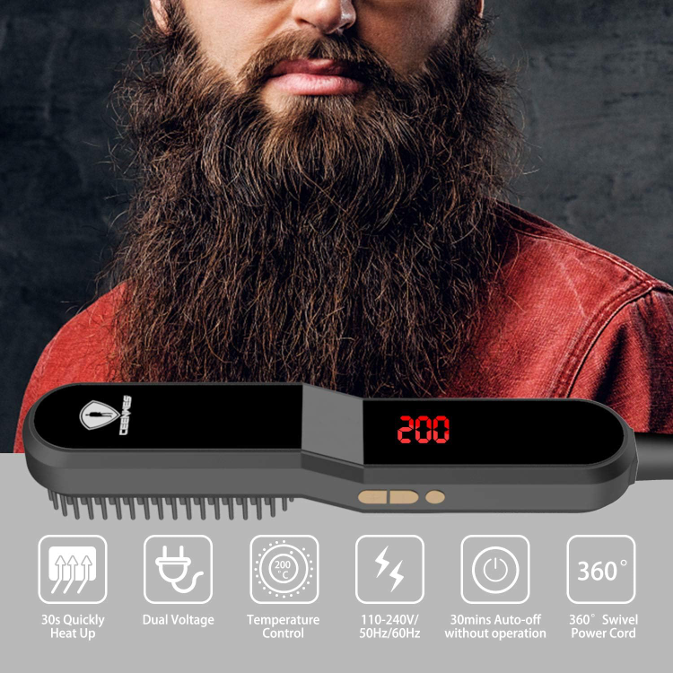 Beard Straightener with FREE Beard Oil Anti-Scald Beard - photo 5