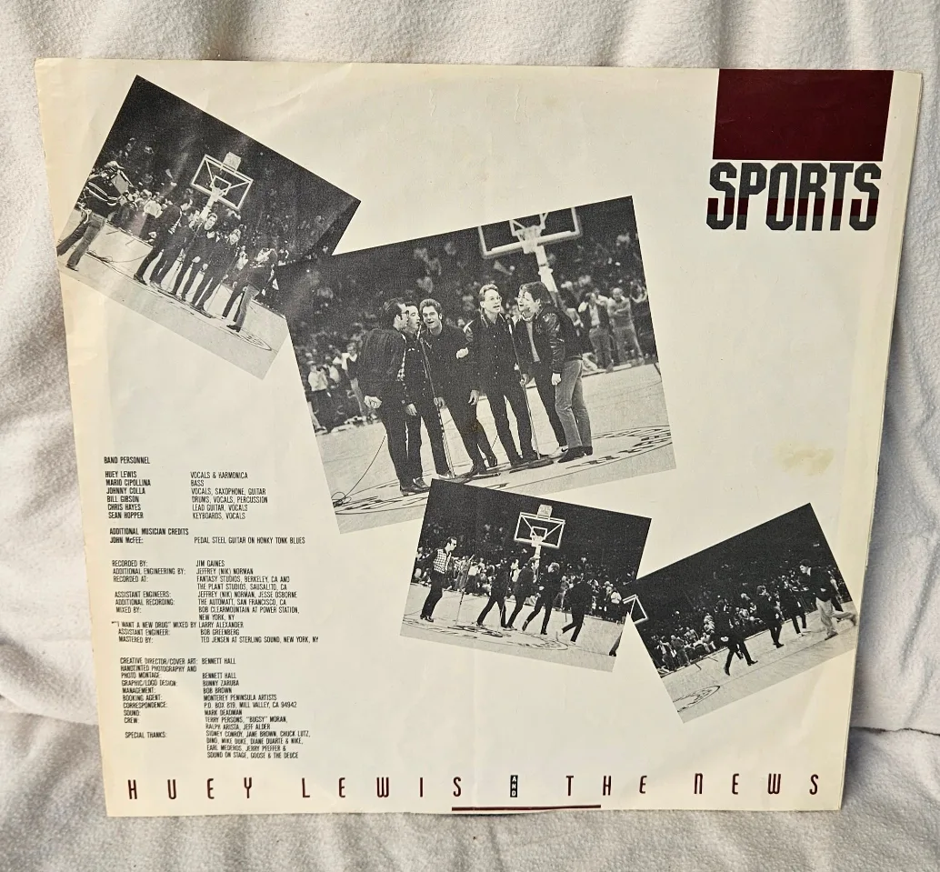 Huey Lewis and The News Sports Original 1983 Vinyl LP image indicator(4)