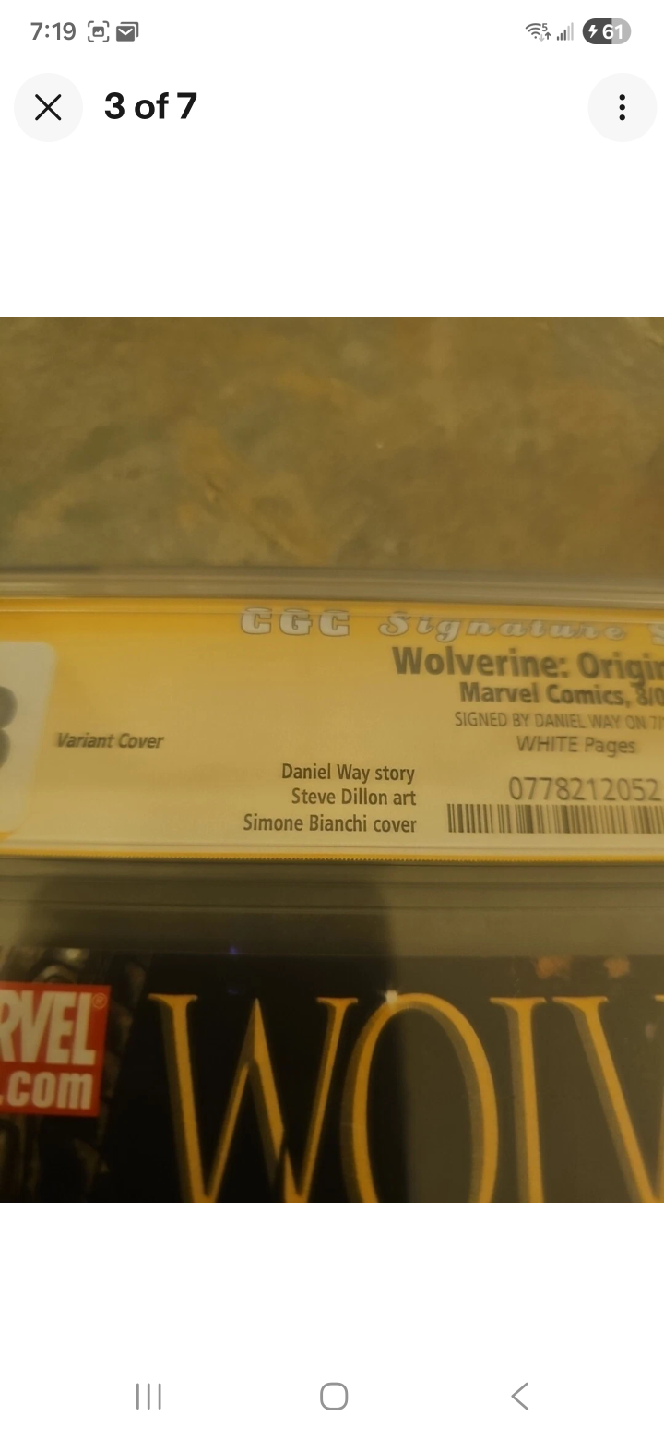 Wolverine Origins #3 Marvel Comic Signed - photo 3