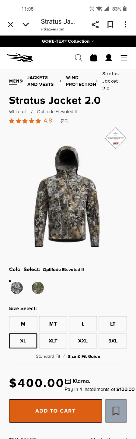 Sitka Downpour Jacket Optifade Elevated - photo 2