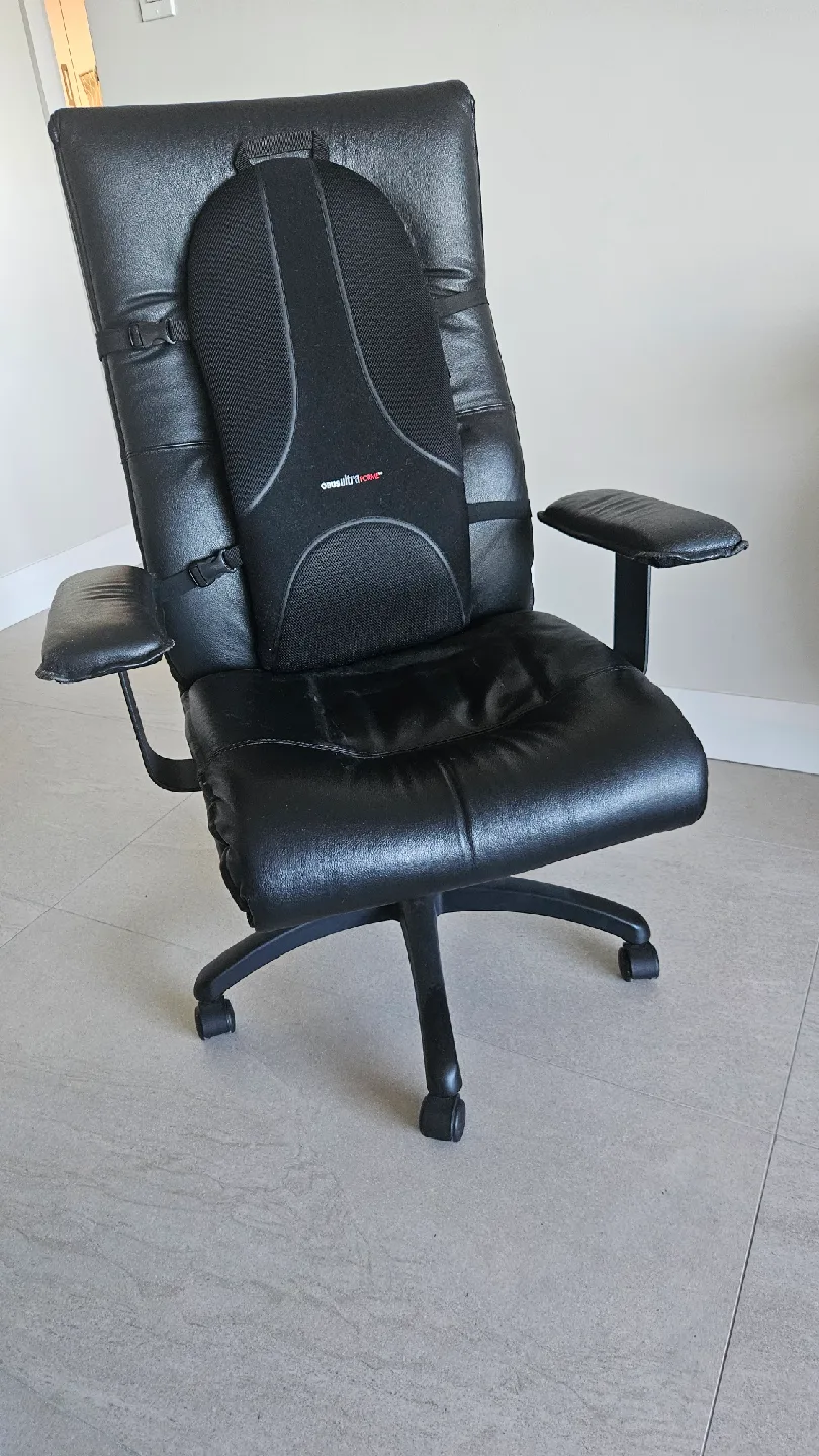 Black office leather chair image indicator(4)