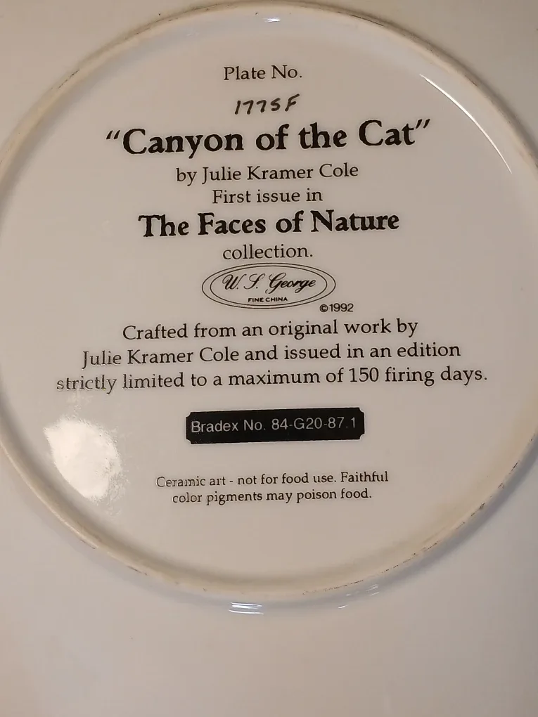 Canyon of the Cat, Collectors Plate image indicator(7)