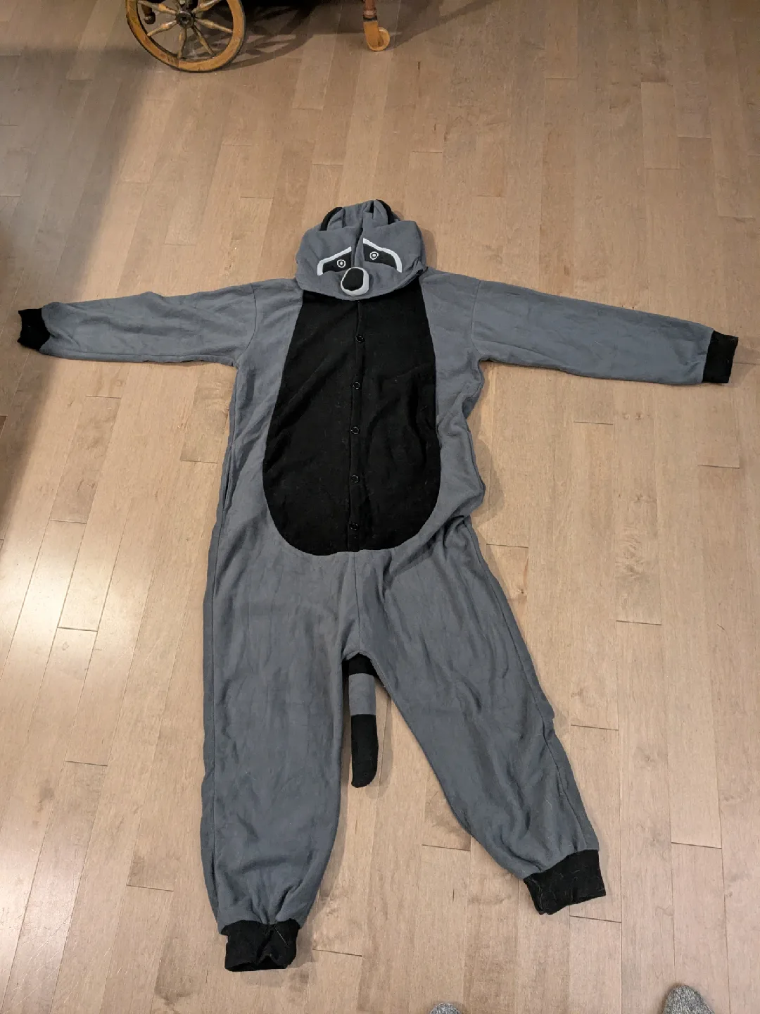 adult sized (L) Raccoon Onesie image indicator(2)