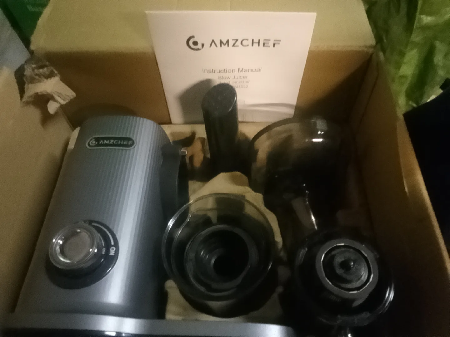 AMZCHEF Slow Juicer w/ Manual image indicator(2)