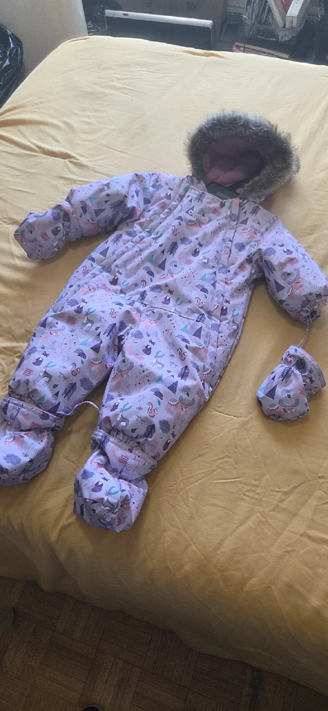 OshKosh B'gosh 6-9M Purple Snowsuit - photo 4