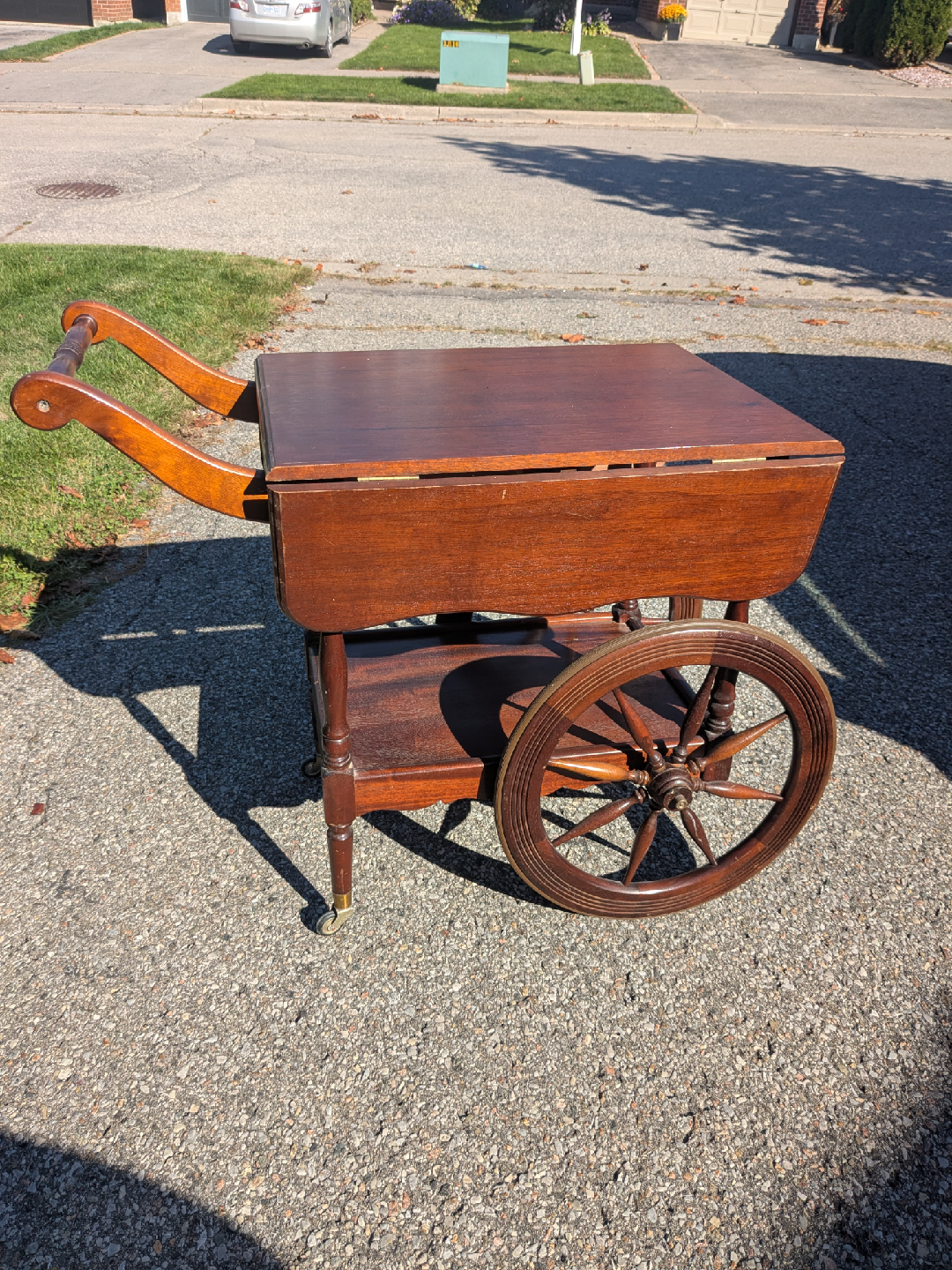 Vintage F.W. Woolworth Co. Tea or Bar Cart Trolley