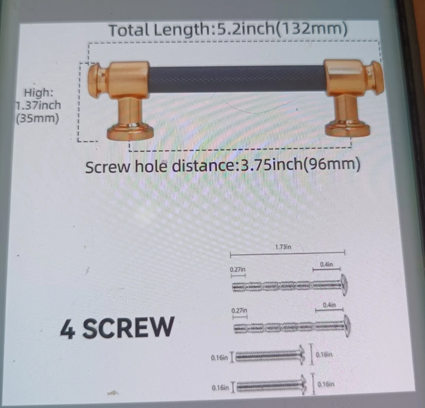 10 Pack 3.75in Black and Champagne Bronze Cabinet Handles image indicator(3)