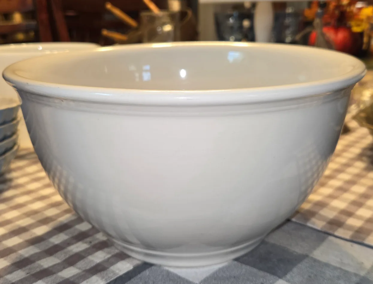 White Ceramic Mixing Bowl thumbnail