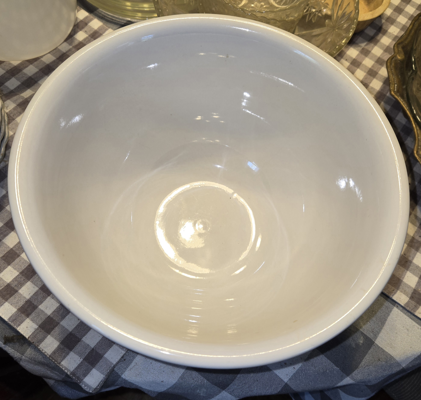 White Ceramic Mixing Bowl - photo 2