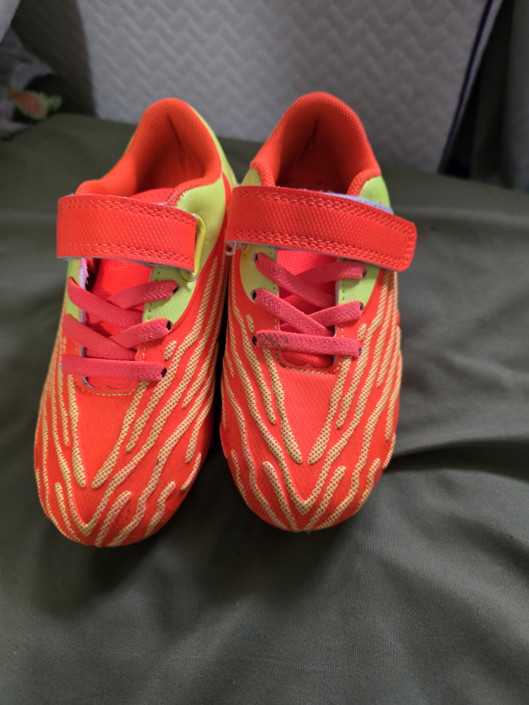Kids' Red & Yellow Soccer Cleats size 10