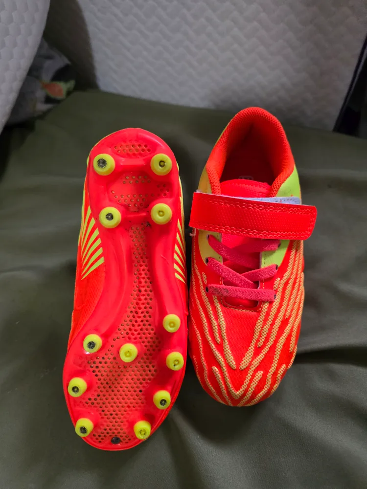Kids' Red & Yellow Soccer Cleats size 10 image indicator(2)