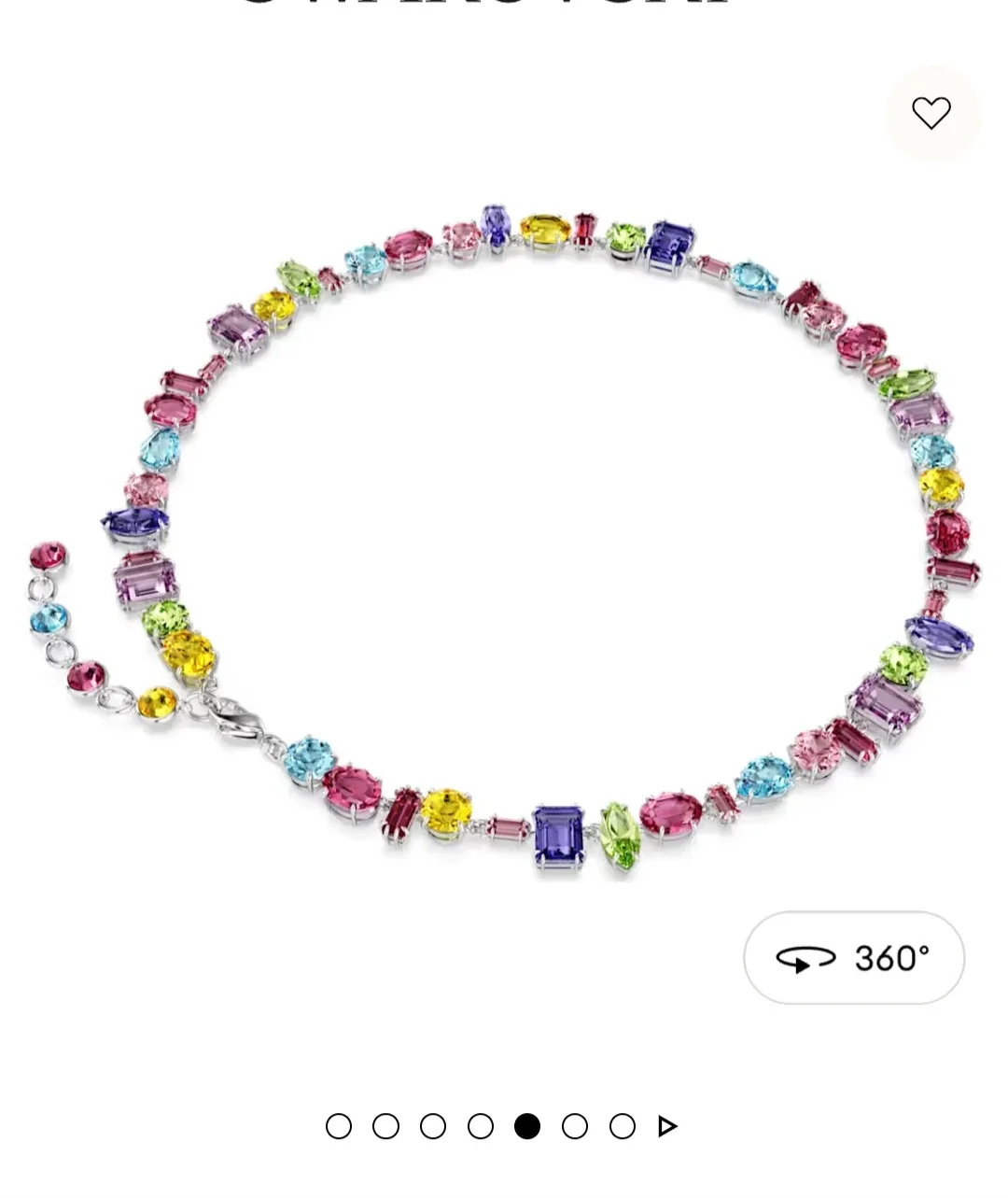Swarovski Gema Multicoloured Necklace image indicator(4)