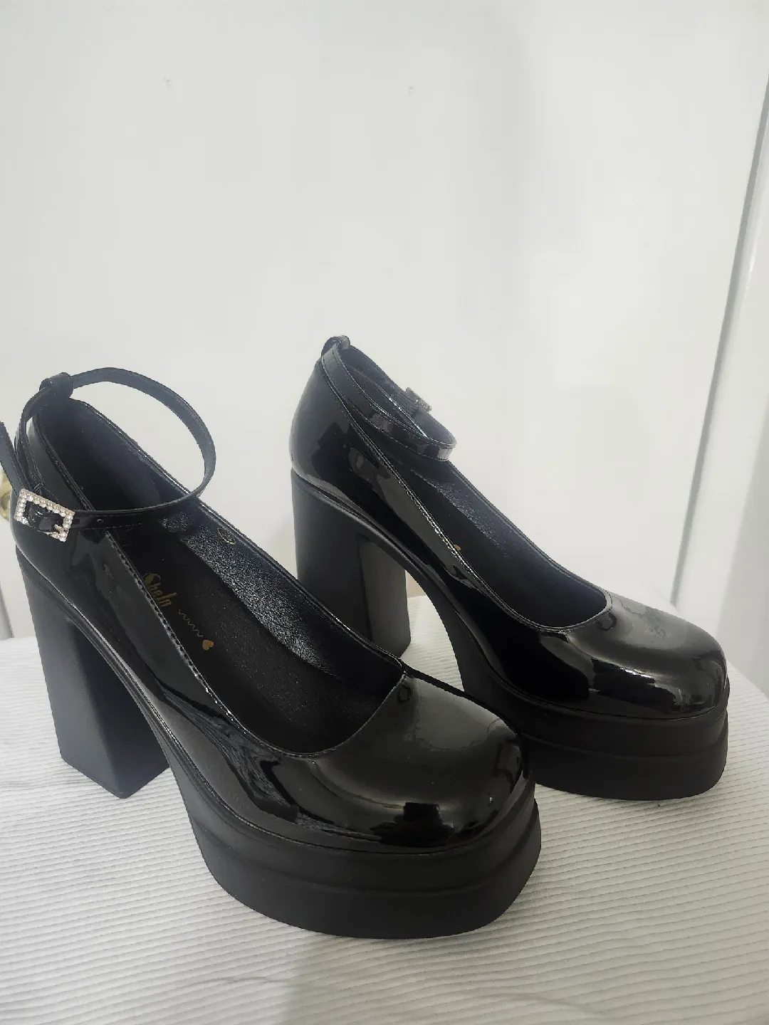 Shein Black Platform Heels thumbnail