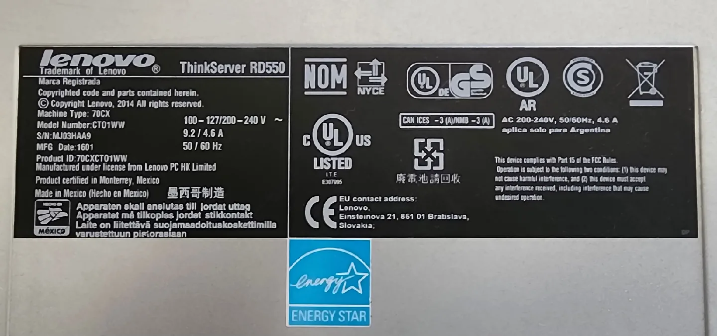 Lenovo ThinkServer RD550 image indicator(4)