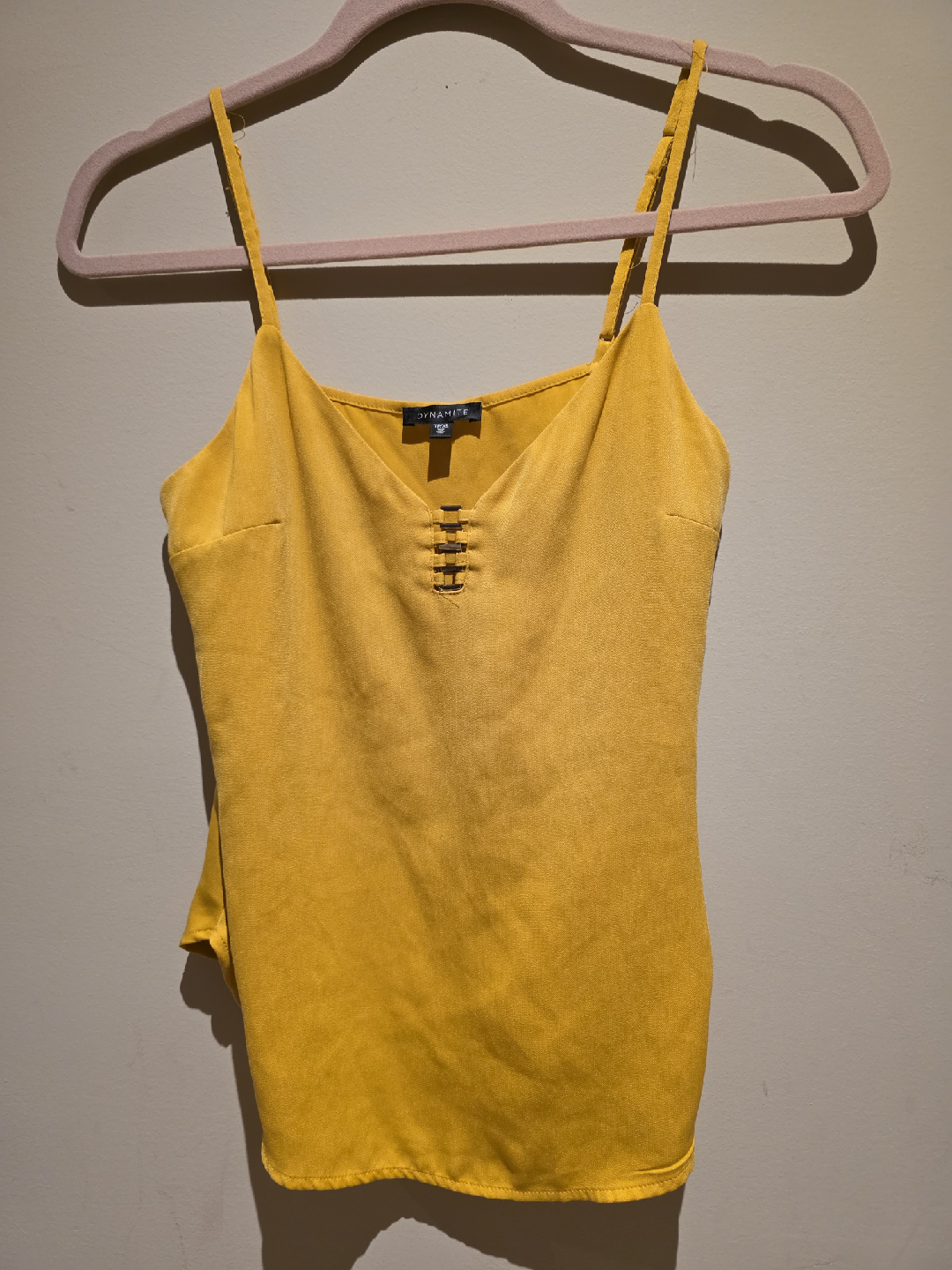 Dynamite Yellow Cami Tank Top - Size S