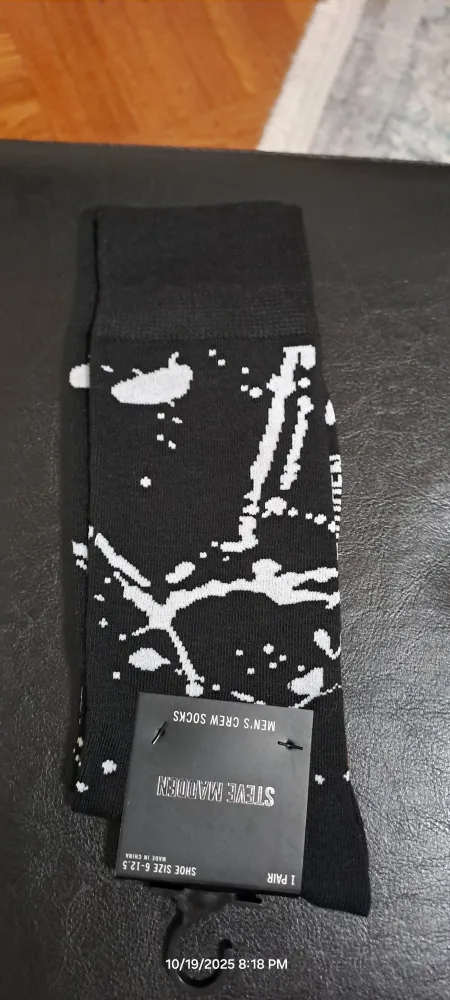 Steve Madden Men's Crew Socks Size 6-12.5 thumbnail