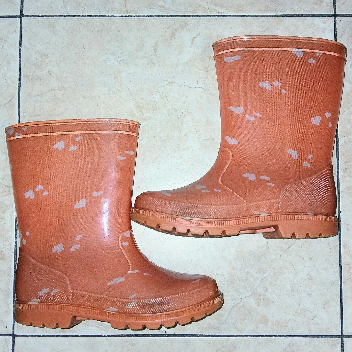 Old Navy Toddler Orange Rain Boots - Size 10/11